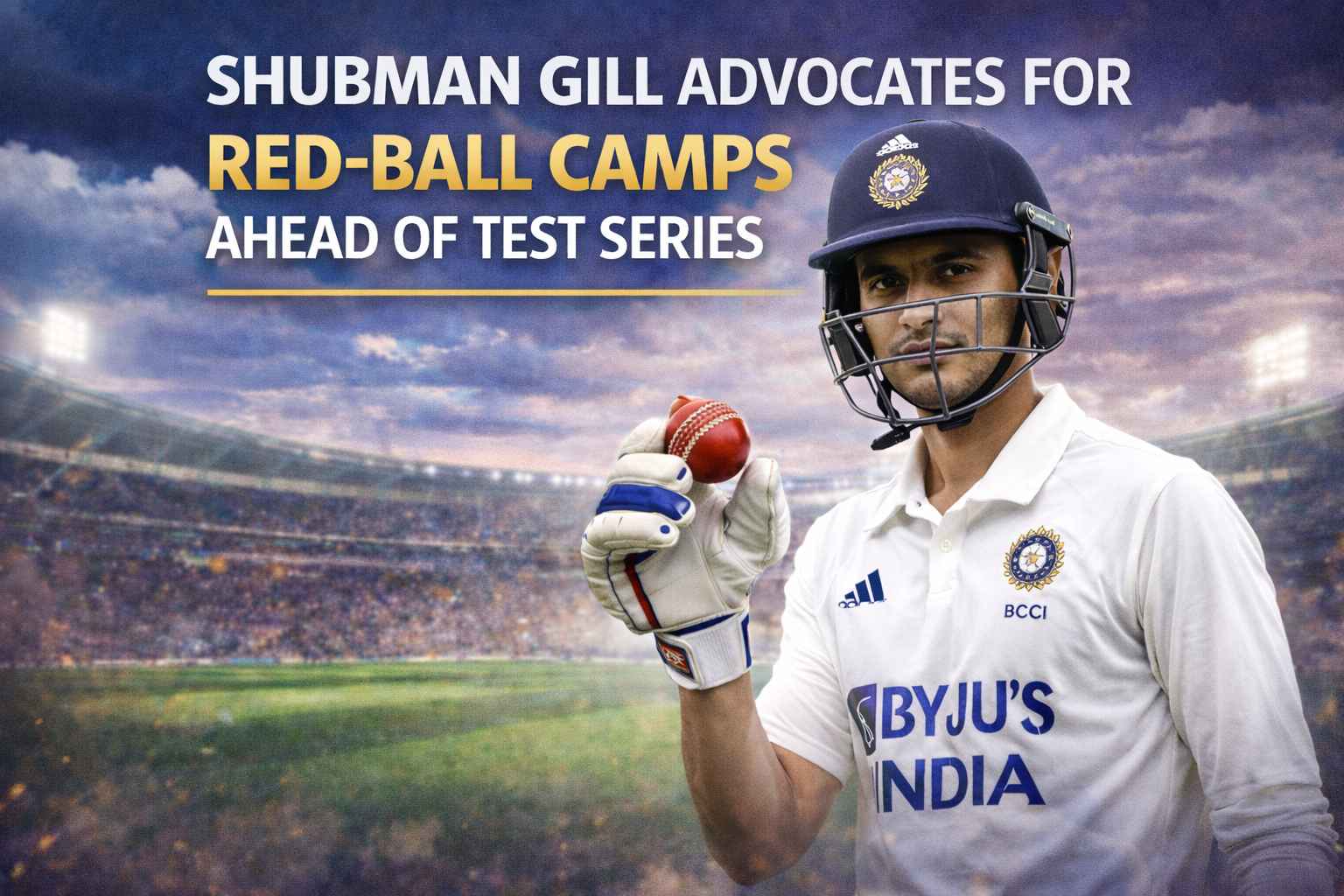 Shubman Gill Advocates for Red Ball Camps Ahead of Test Series ipl news today